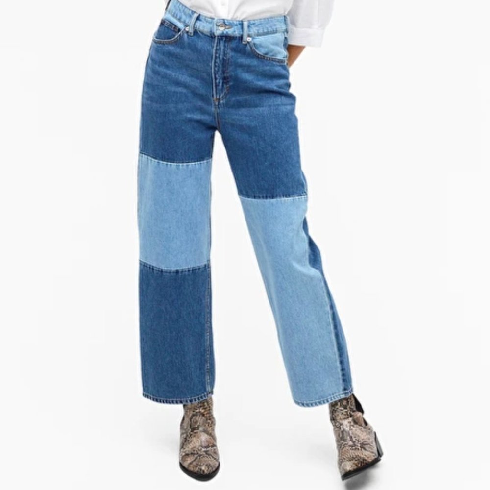 Monki Patchwork Jeans
